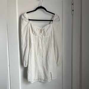 Princess Polly Cream Long Sleeve Dress